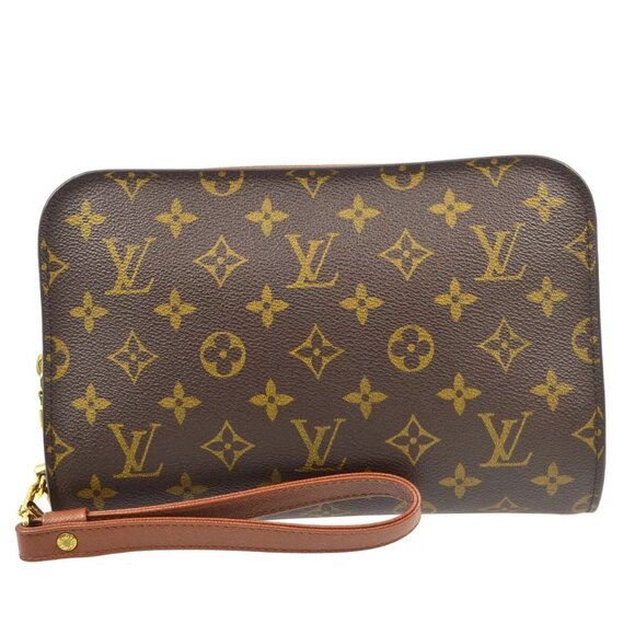 LOUIS VUITTON ORSAY CLUTCH HANDBAG MONOGRAM CANVAS - Picture 8 of 10